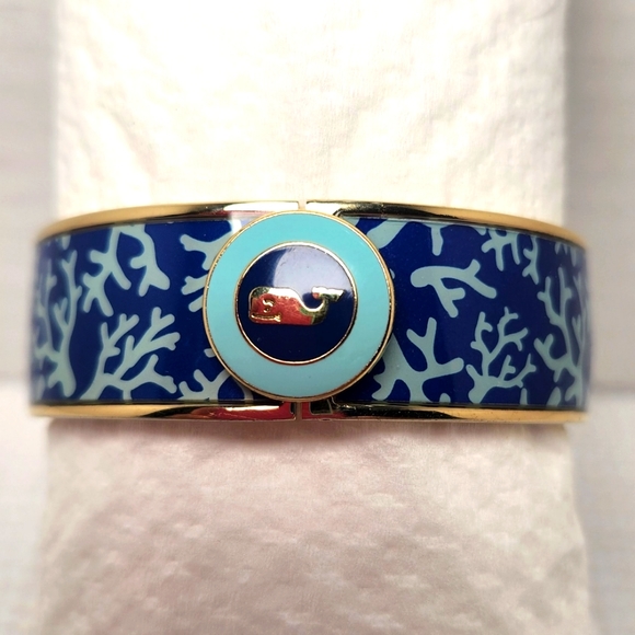 Vineyard Vines blue and gold bangle bracelet - Picture 1 of 6